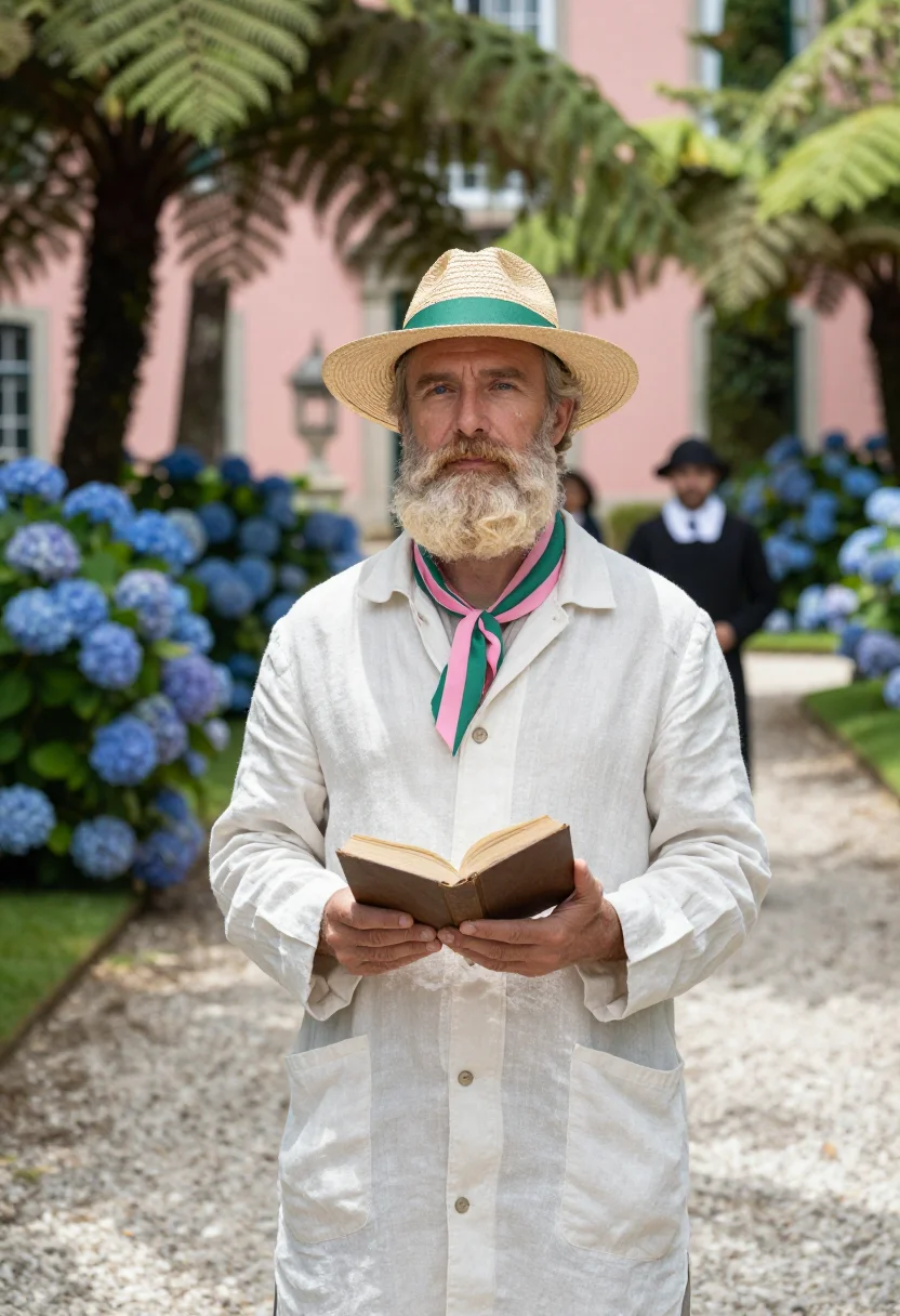 AI petropolis sample — portrait of a man, waist-up portrait of a Brazilian man in h