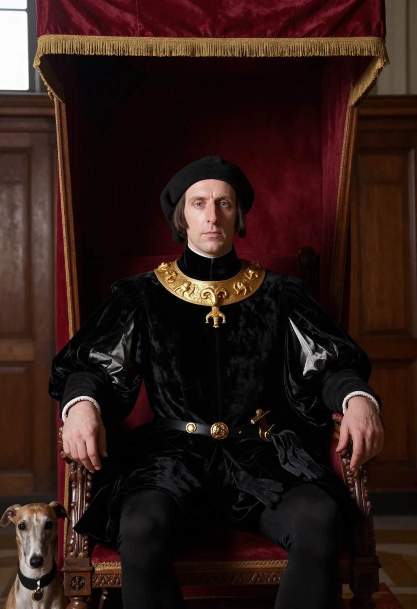 AI philippe le bon sample — portrait of a man, three-quarter-length portrait of a Wester