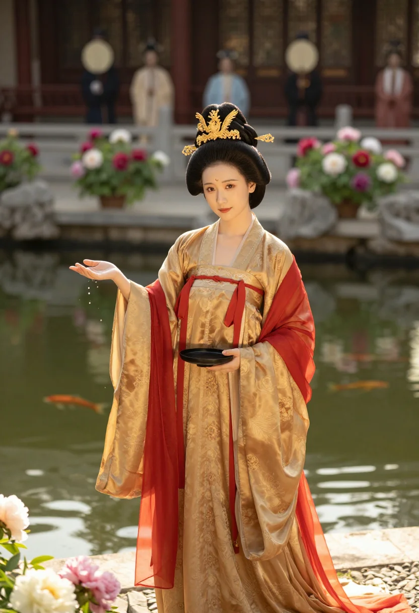 AI phoenix crown sample — portrait of a woman, half-length portrait of a Chinese woman