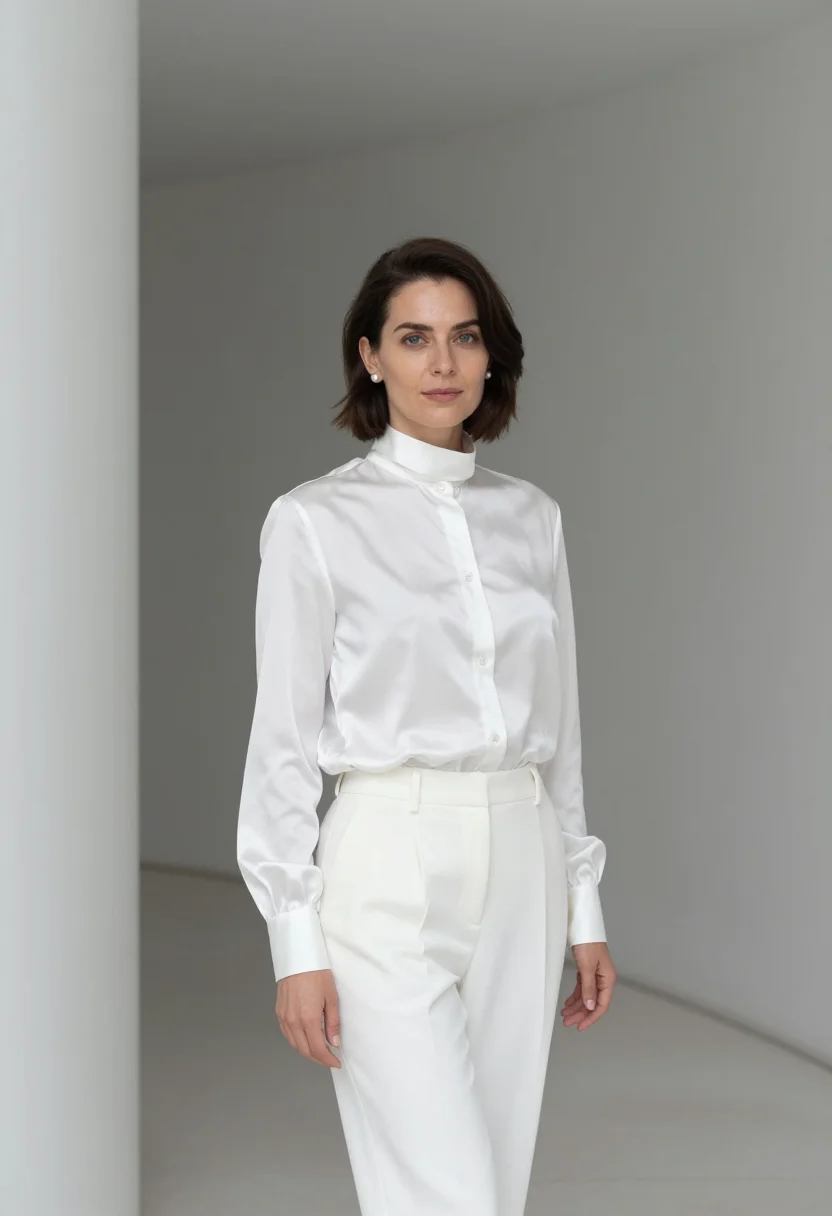 AI pianist elbphilharmonie white sample — portrait of a woman, half-length portrait of a pianist, a Po