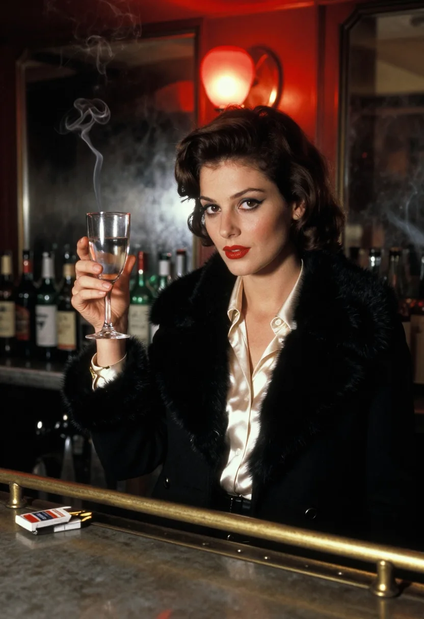 AI pigalle noir sample — portrait of a woman, waist-up portrait of a French woman wit