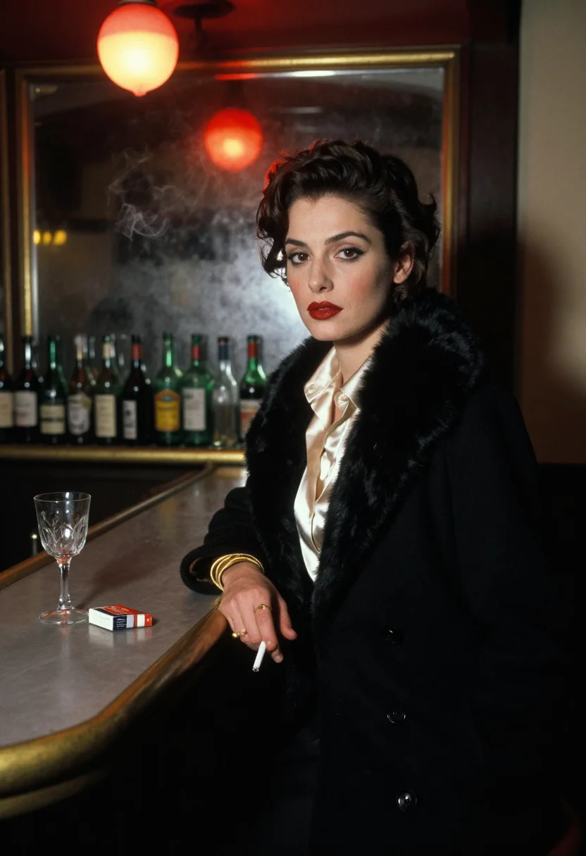 AI pigalle noir sample — portrait of a woman, waist-up portrait of a French woman wit