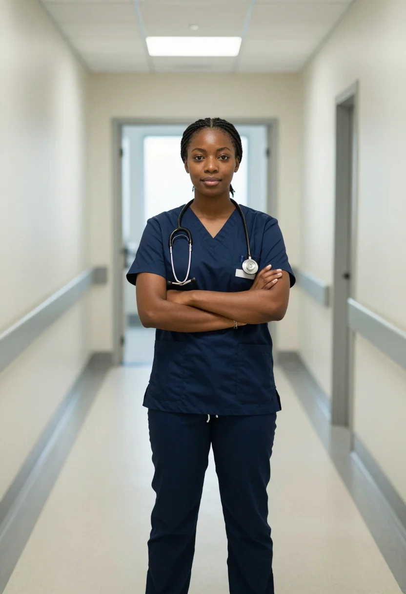 AI pinning ceremony sample — portrait of a woman, three-quarter-length portrait of a Blac