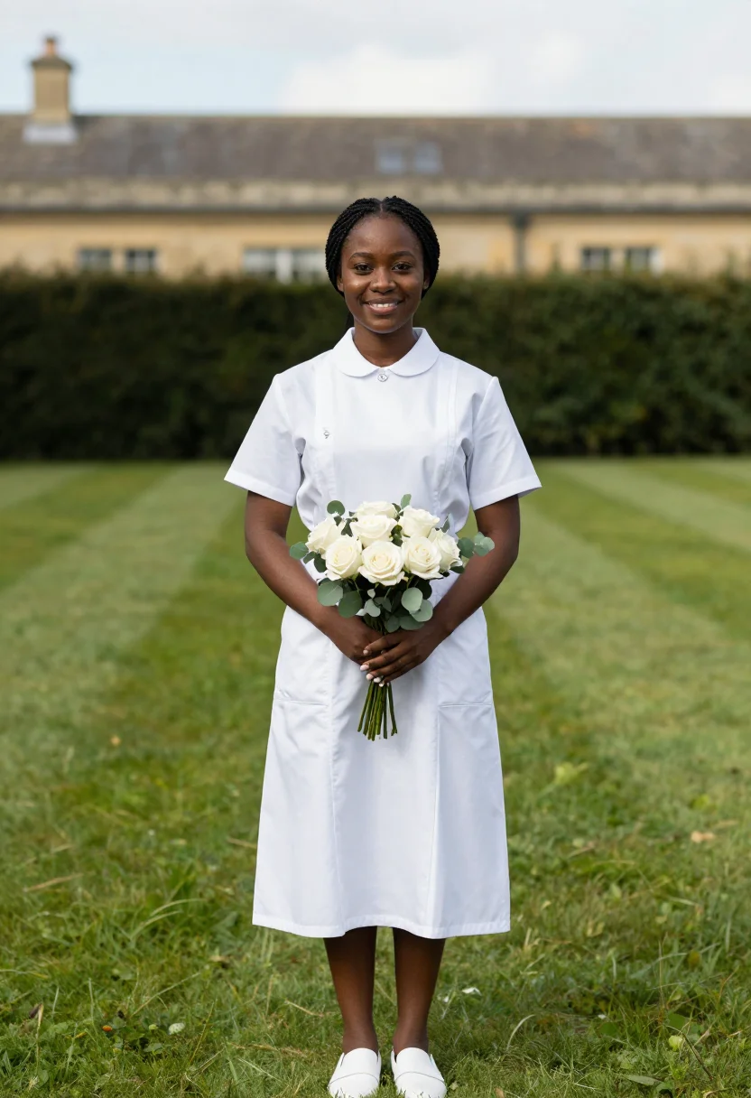 AI pinning ceremony sample — portrait of a woman, three-quarter-length portrait of a Blac