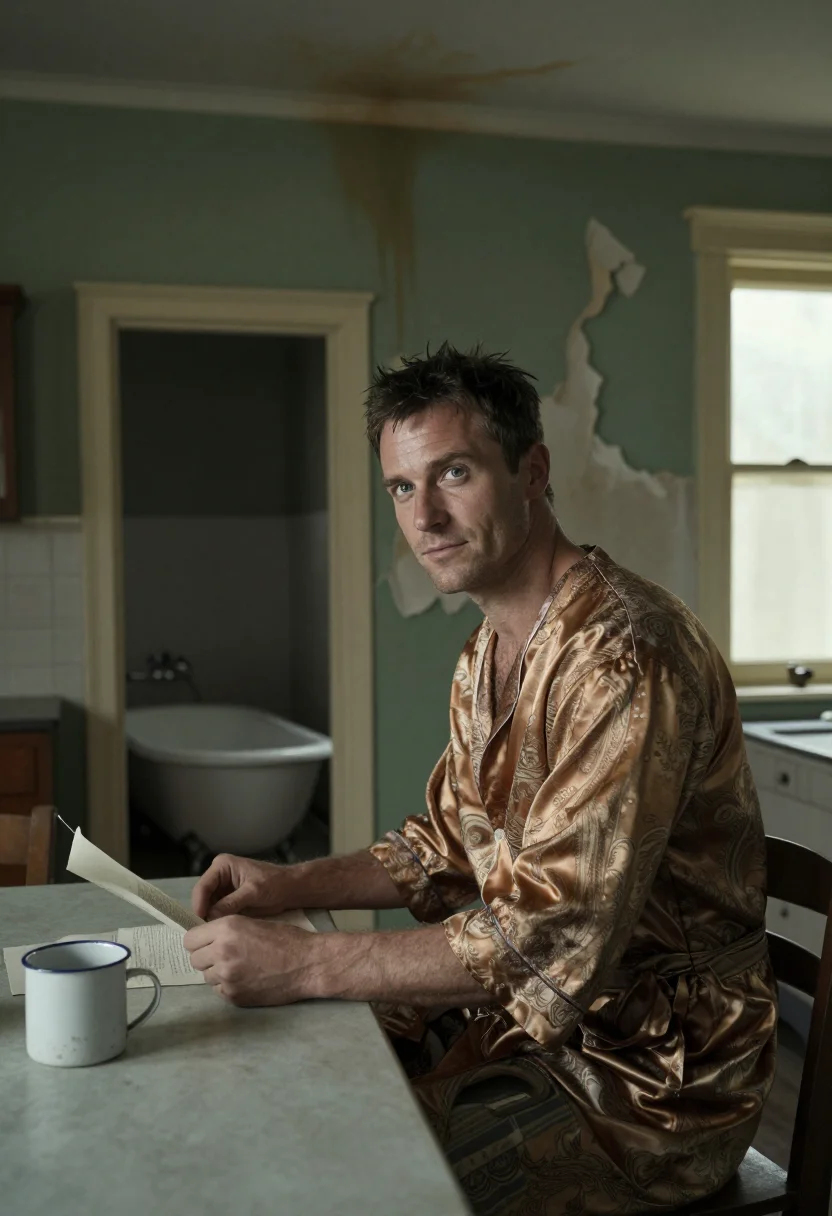 AI pitt fight club sample — portrait of a man, three-quarter-length portrait of a Wester