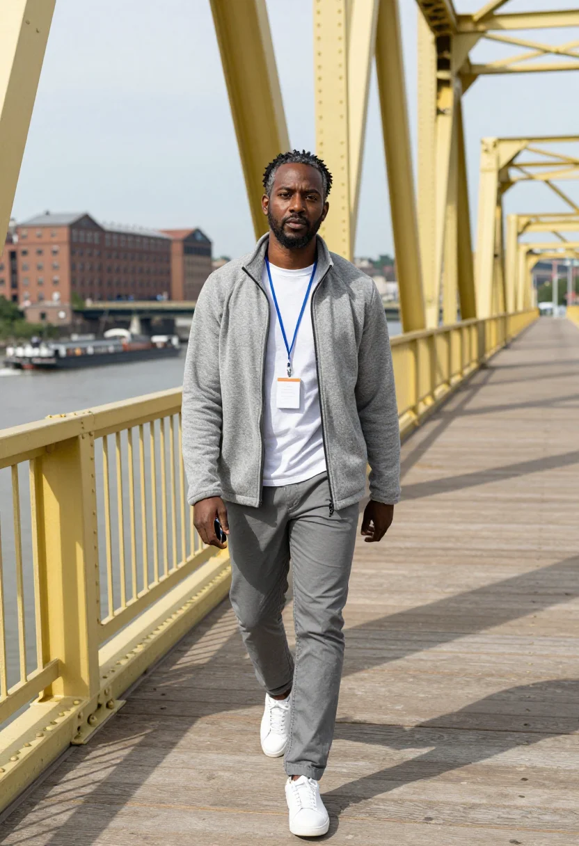 AI pittsburgh robotics sample — portrait of a man, full-length portrait of an African-Americ