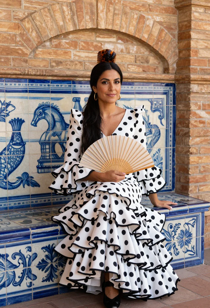AI plaza de espana sample — portrait of a woman, full-length portrait of a Southern-Euro