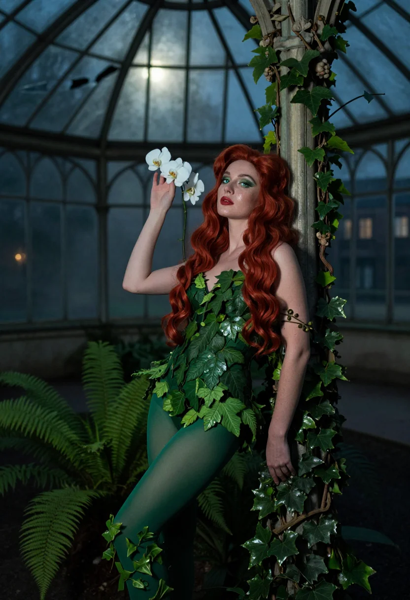 AI poison ivy sample — portrait of a woman, three-quarter-length portrait of a West