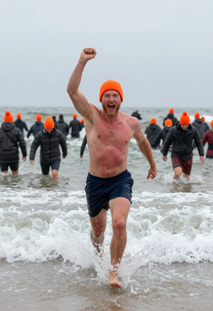 Example portrait from the AI Polar Plunge — Free Preview, Train Once