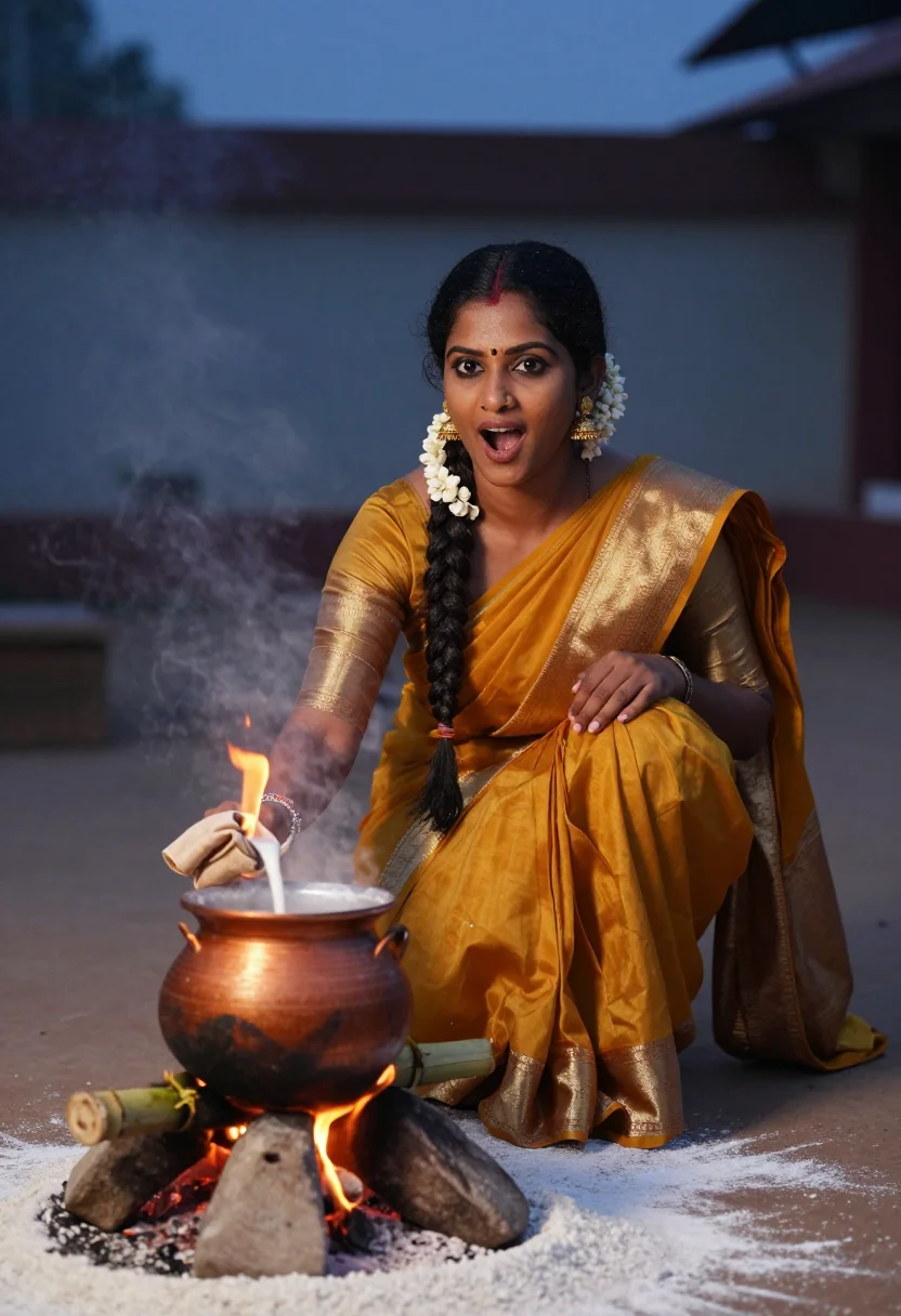 Example portrait from the AI Pongal — Free Preview, Train Once