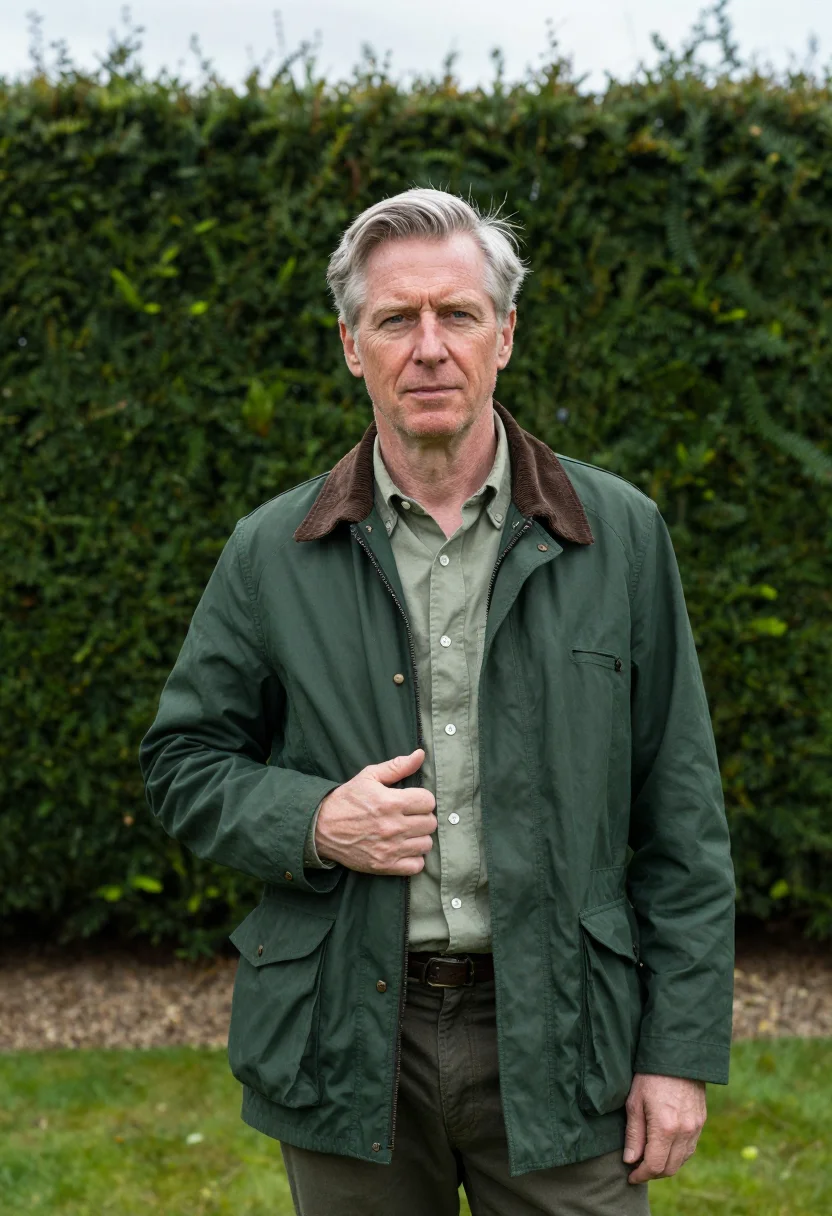 AI powerscourt landscape architect sugarloaf sample — portrait of a man, framed chest-up from the head to mid-ches