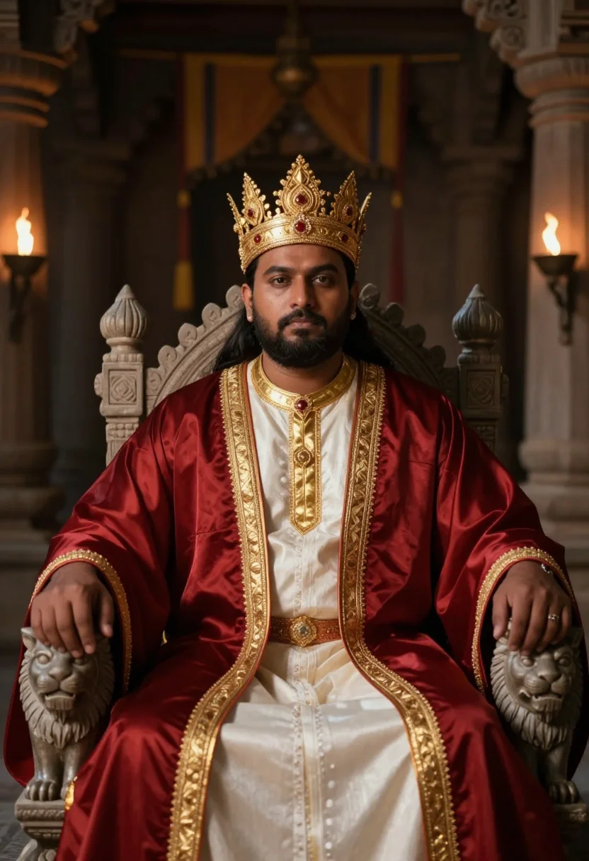 AI prabhas baahubali sample — portrait of a man, half-length portrait of a South-Asian man