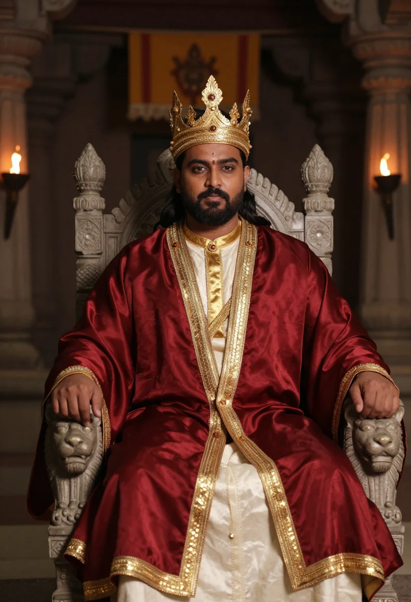 AI prabhas baahubali sample — portrait of a man, three-quarter-length portrait of a South-