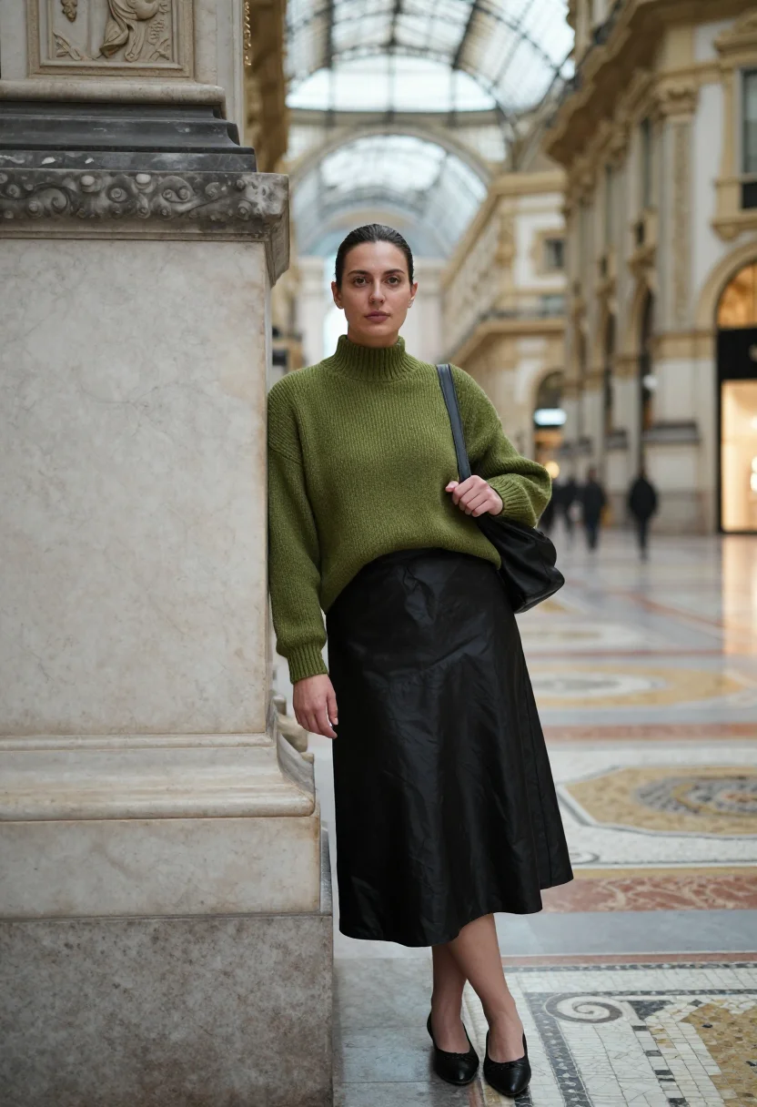 AI prada nineties sample — portrait of a woman, close half-length portrait of an Italia