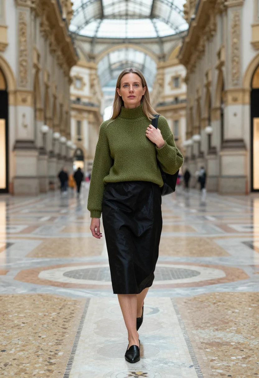 AI prada nineties sample — portrait of a woman, full-length portrait of a Western-Europ