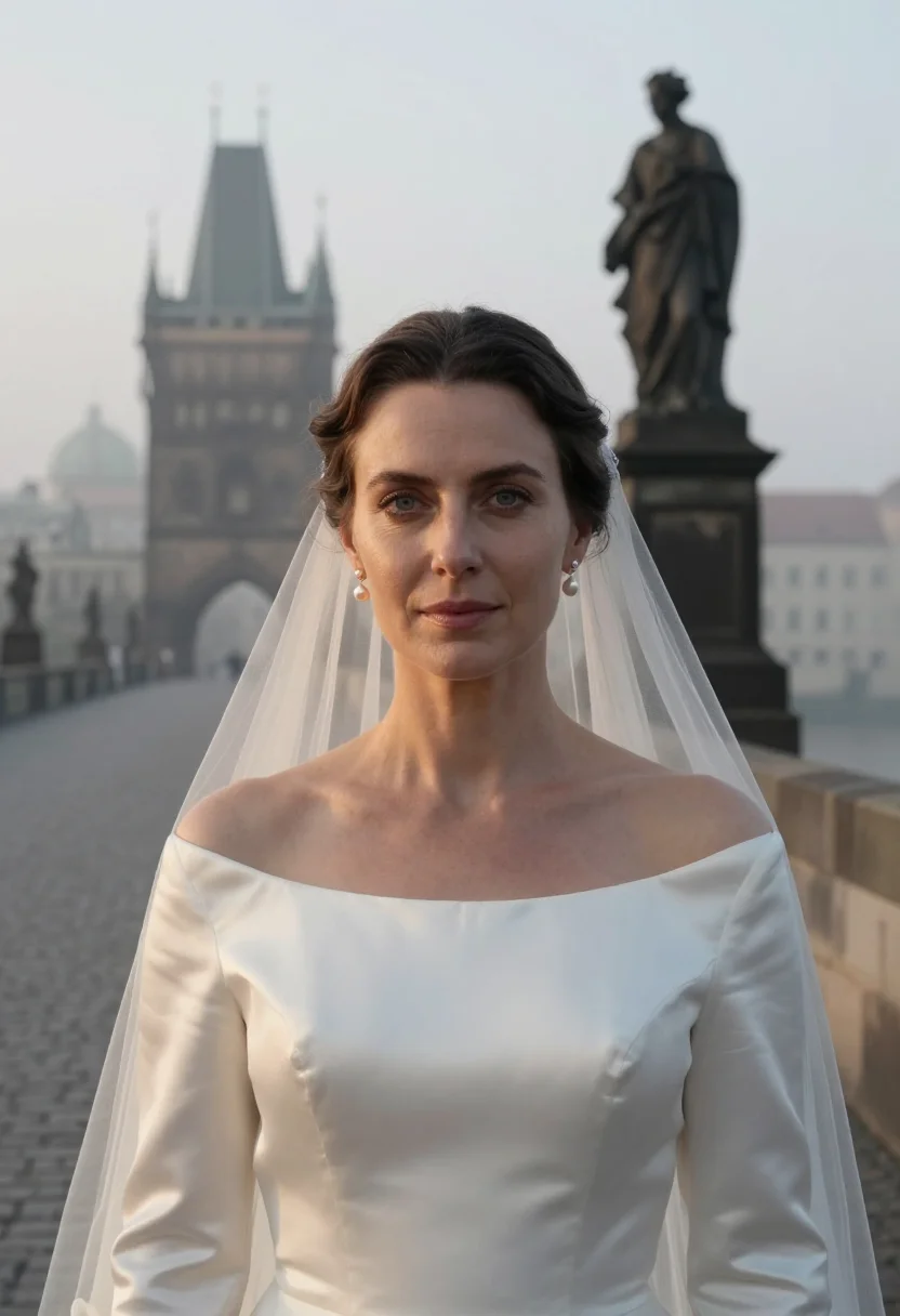 AI prague sample — portrait of a woman, head-and-shoulders portrait of a Wester
