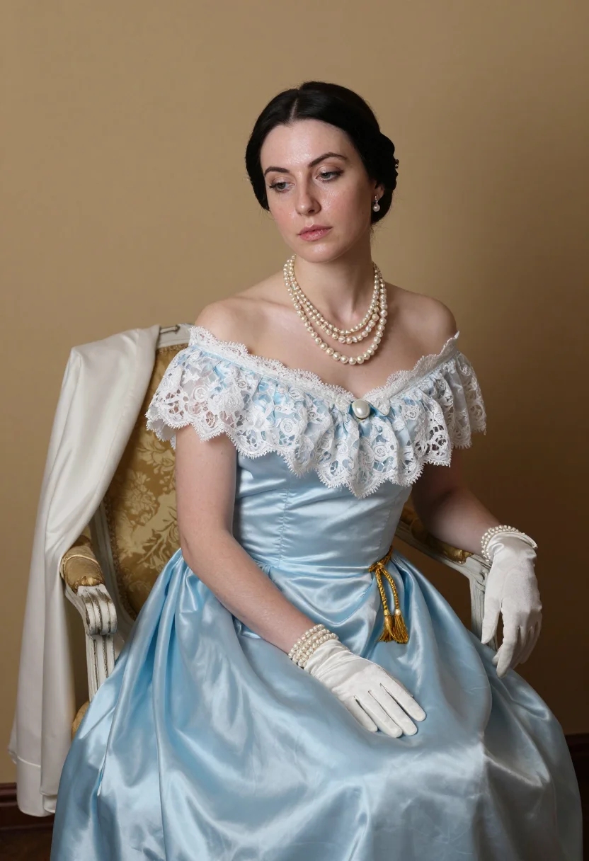 AI princesse de broglie sample — portrait of a woman, a Western-European woman in her early t