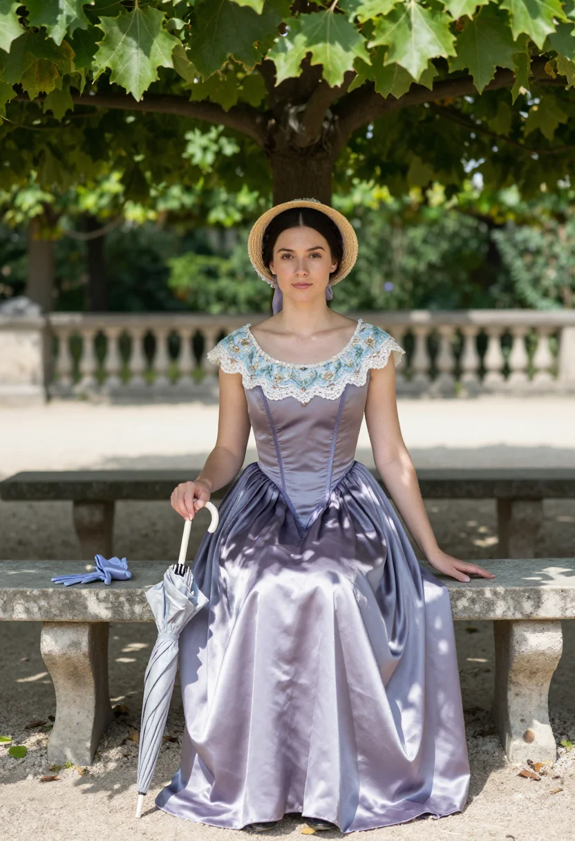 AI princesse de broglie sample — portrait of a woman, a Western-European woman in her early t