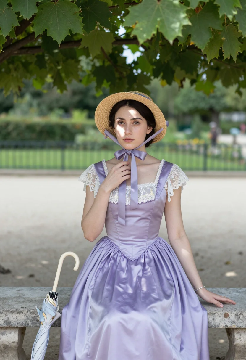 AI princesse de broglie sample — portrait of a woman, a Western-European woman in her early t