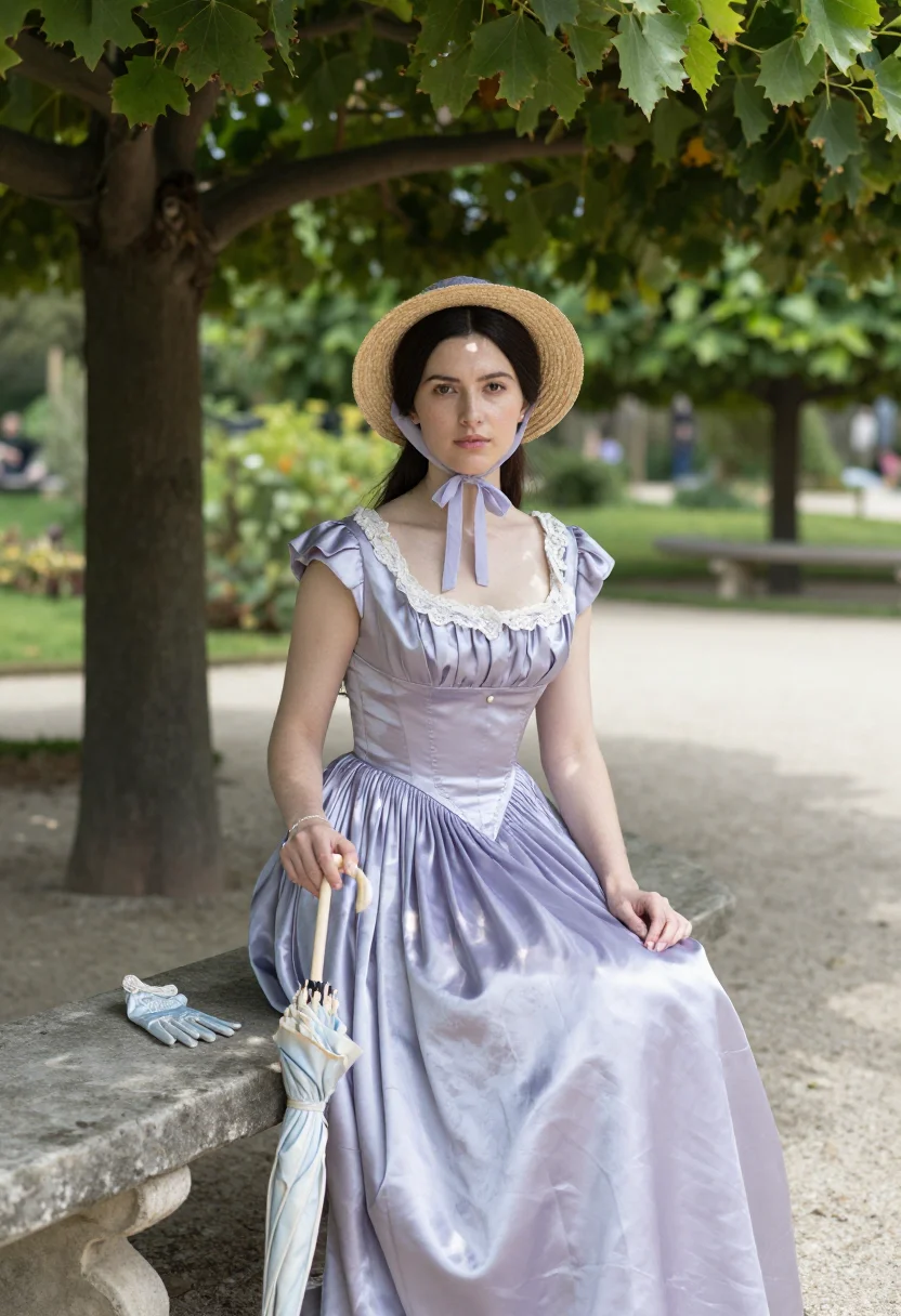AI princesse de broglie sample — portrait of a woman, a Western-European woman in her early t