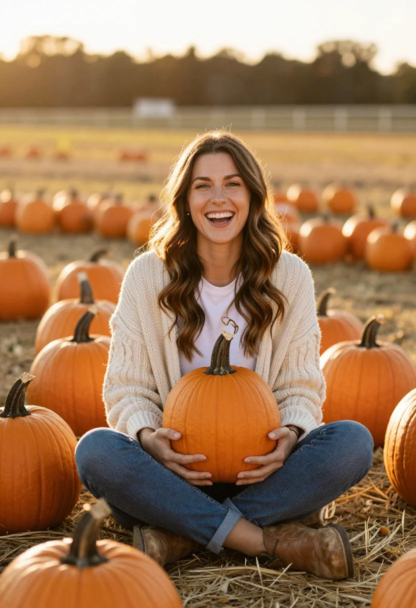 Example portrait from the AI Pumpkin Patch — Free Preview, Train Once
