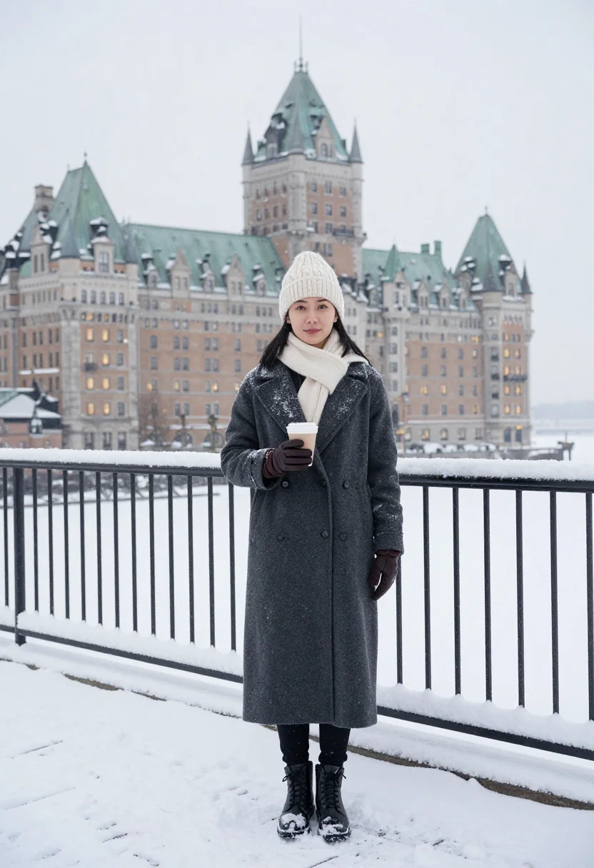 AI quebec city sample — portrait of a woman, full-length portrait of a Chinese-Canad