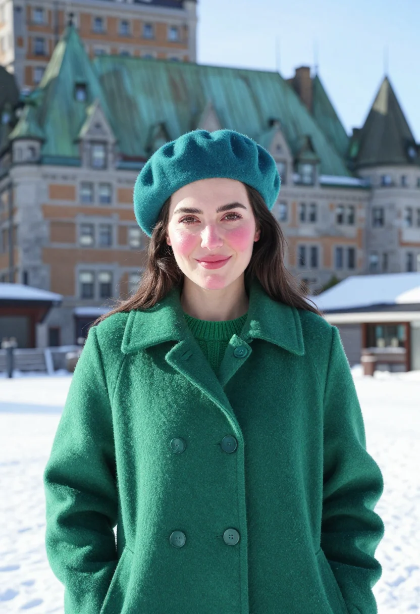 Example portrait from the AI Quebec Copper Verdigris — Free Preview, Train Once