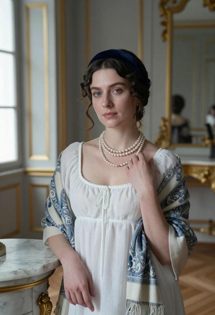 AI queen luise sample — portrait of a woman, close chest-up portrait of a Northern-E
