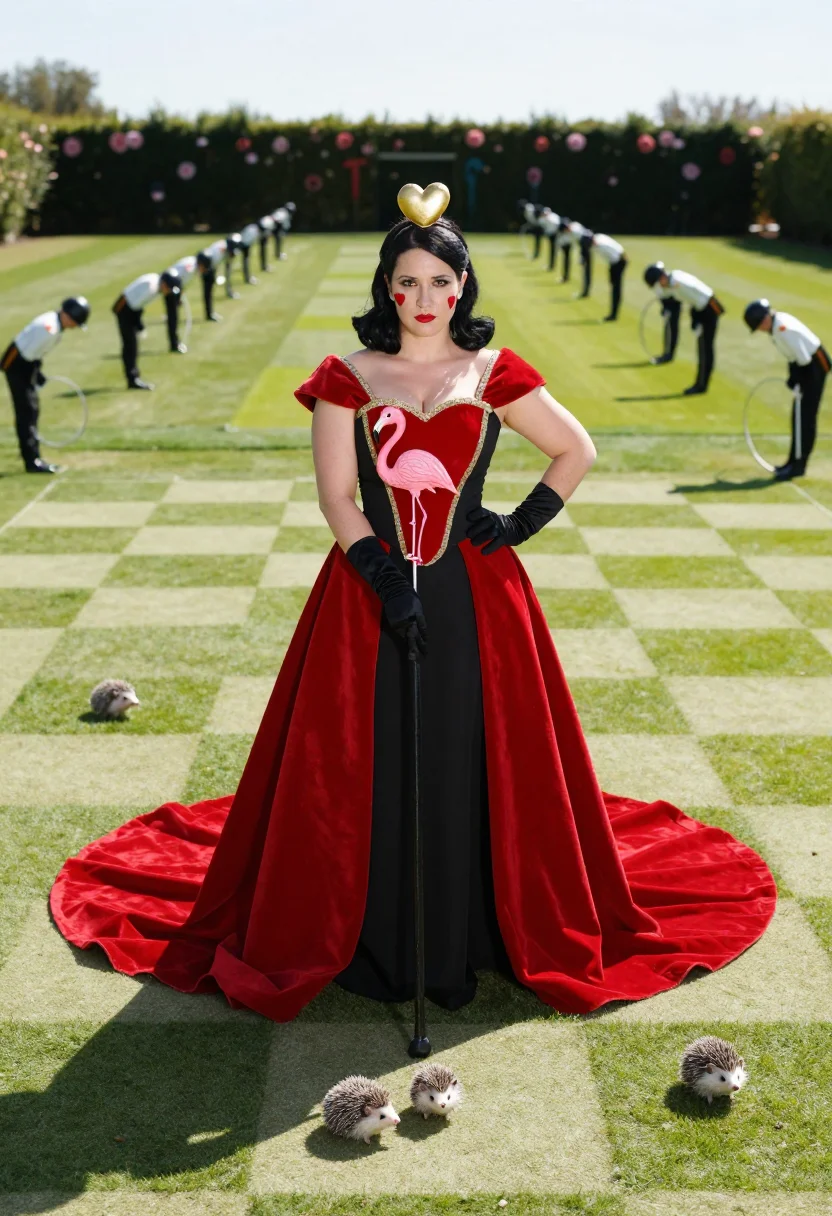 AI queen of hearts sample — portrait of a woman, full-length portrait of a Western-Europ