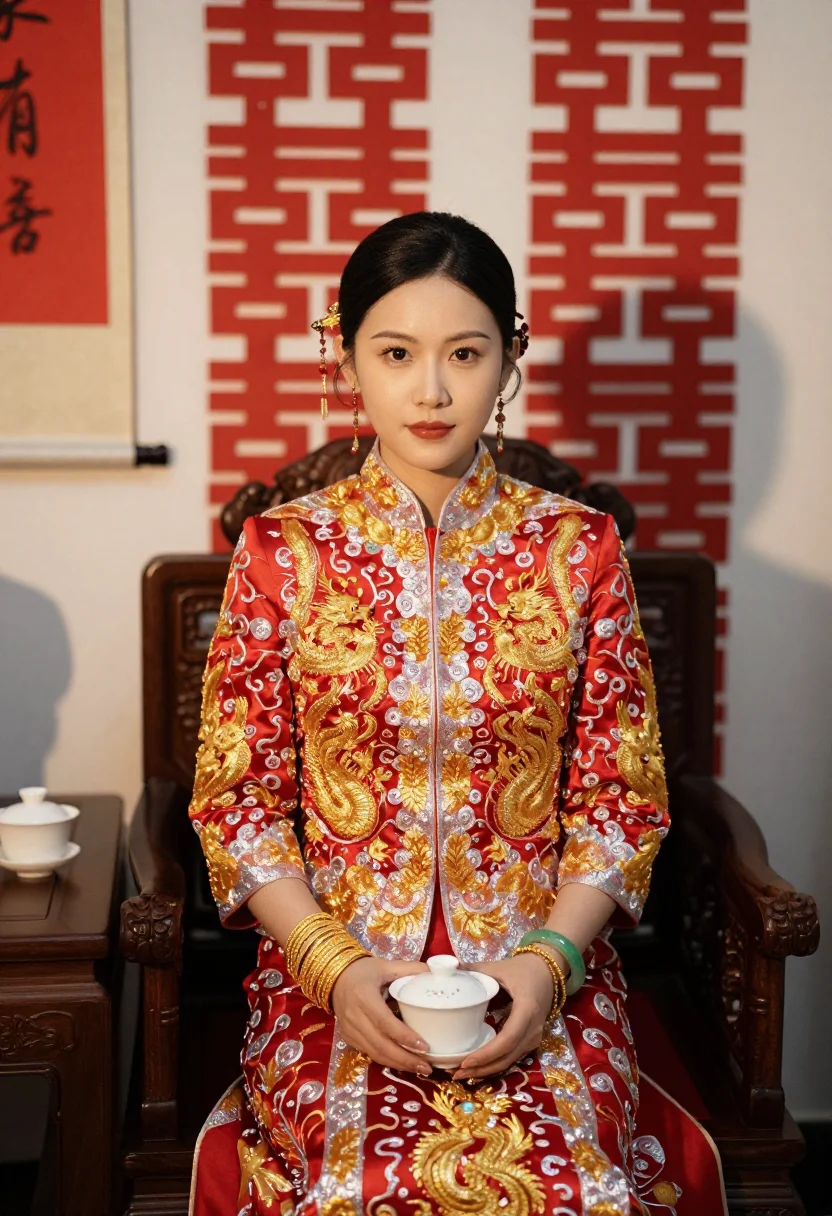AI qun kwa sample — portrait of a woman, half-length portrait of a Cantonese wom