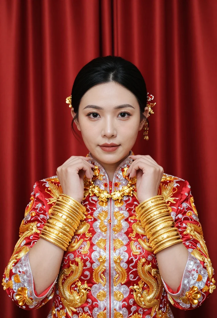 AI qun kwa sample — portrait of a woman, chest-up portrait of a Cantonese woman
