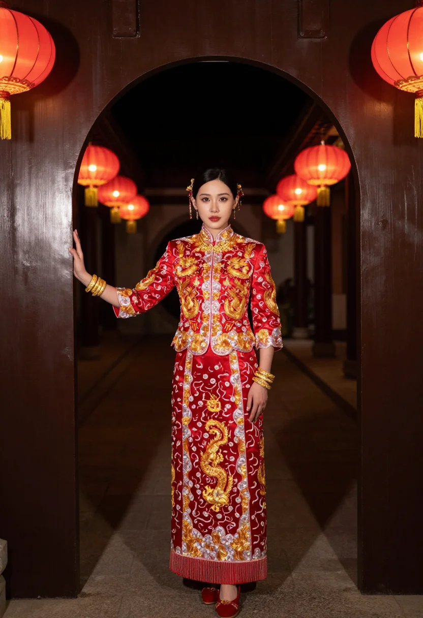 AI qun kwa sample — portrait of a woman, full-length portrait of a Cantonese wom