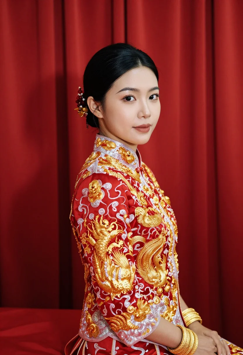 AI qun kwa sample — portrait of a woman, chest-up portrait of a Cantonese woman
