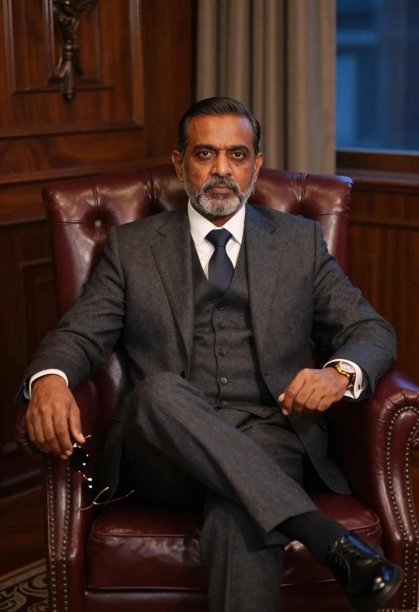 AI rajinikanth kabali sample — portrait of a man, three-quarter-length portrait of a South-