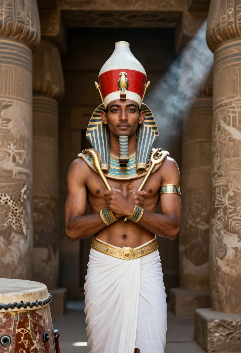 AI ramses sample — portrait of a man, half-length portrait of a North-African m
