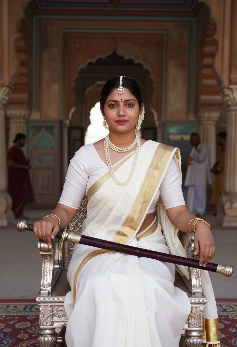 AI rani lakshmibai sample — portrait of a woman, three-quarter-length portrait of a Nort