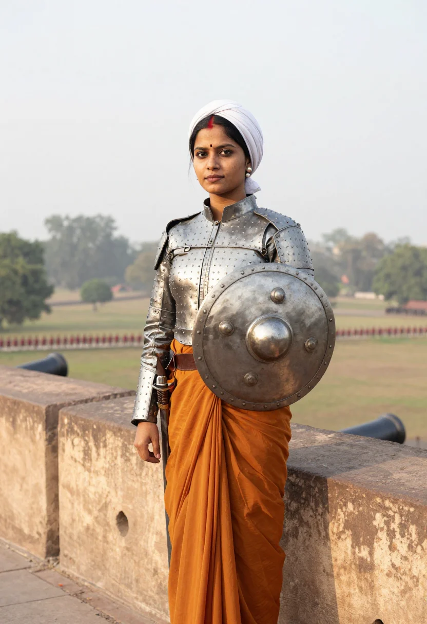 AI rani lakshmibai sample — portrait of a woman, three-quarter-length portrait of a Nort