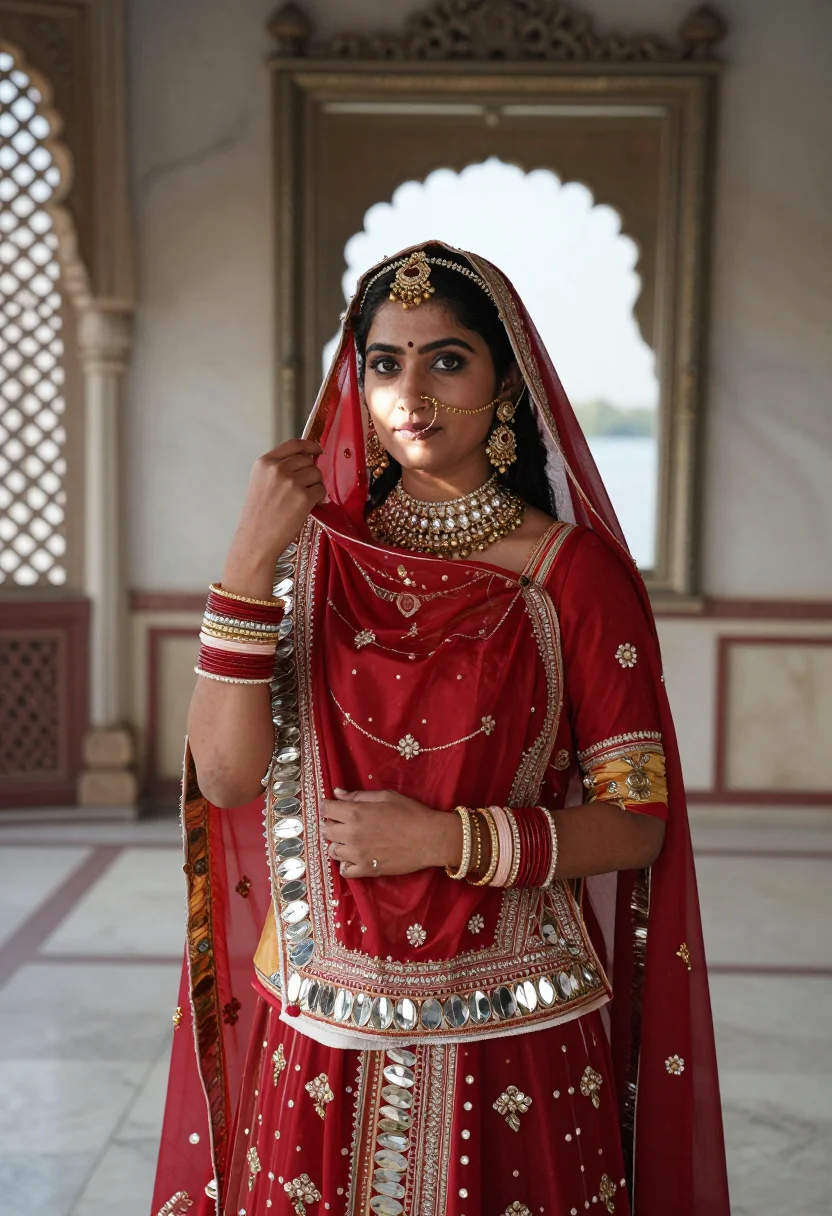 AI rani padmini sample — portrait of a woman, chest-up portrait of a North-Indian Raj