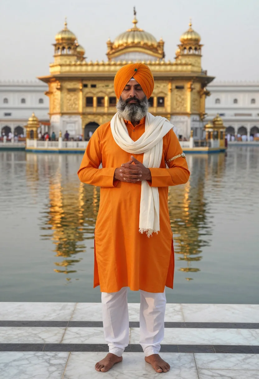 AI ranjit singh sample — portrait of a man, full-length portrait of a Punjabi man wit