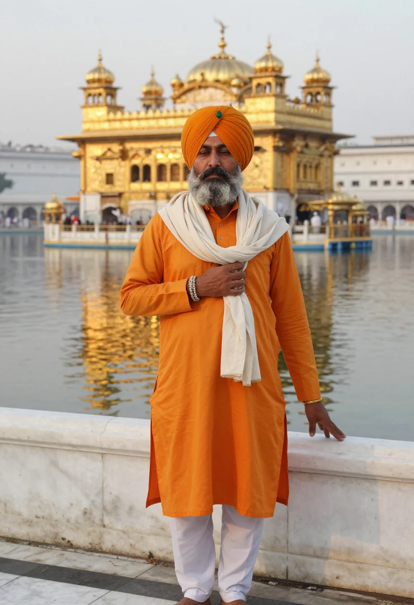 AI ranjit singh sample — portrait of a man, three-quarter-length portrait of a Punjab