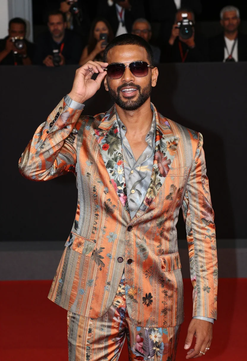AI ranveer gully boy sample — portrait of a man, close head-and-shoulders portrait of a So