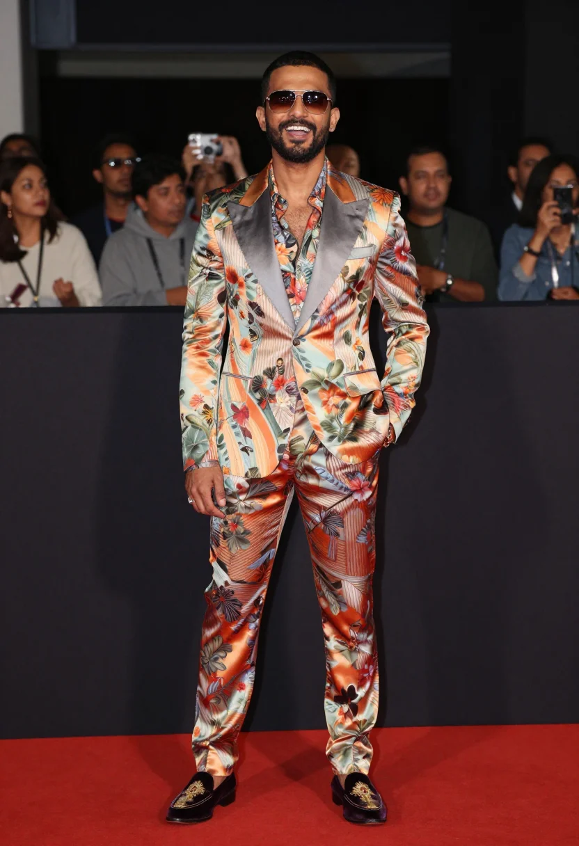 AI ranveer gully boy sample — portrait of a man, half-length portrait of a South-Asian man