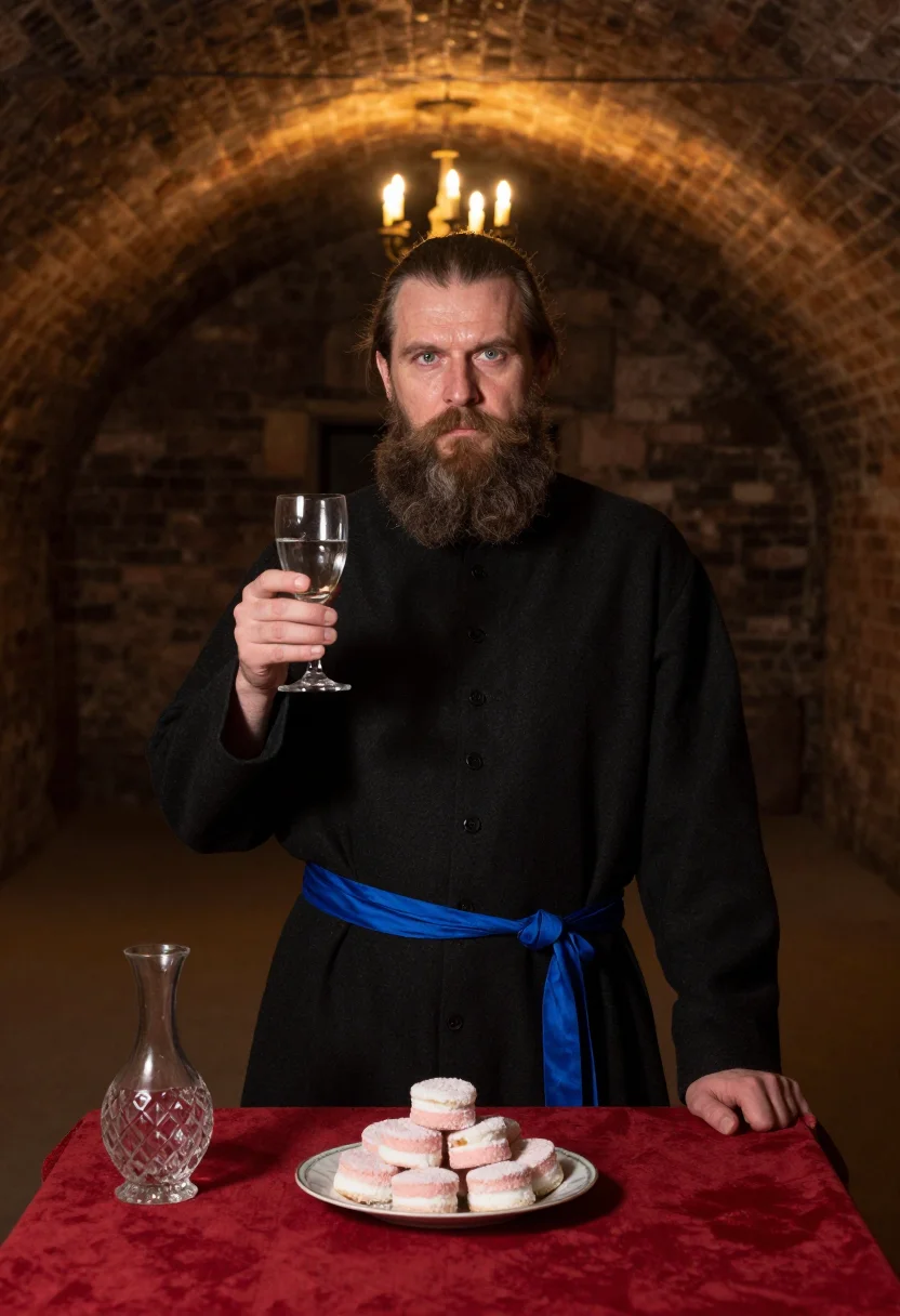 AI rasputin sample — portrait of a man, half-length portrait of a Russian man in