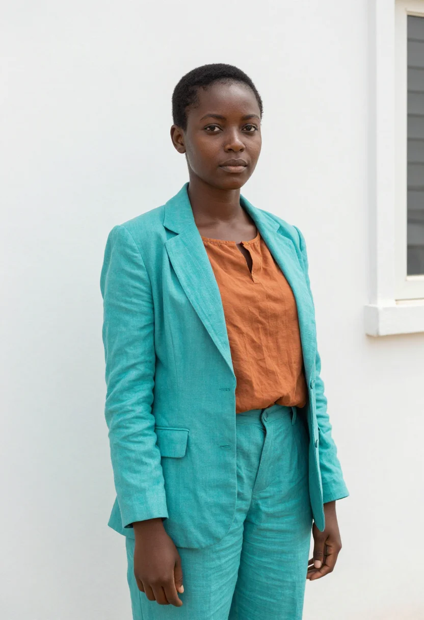 AI red sea marine biologist coral reef turquoise sample — portrait of a woman, a Nubian Egyptian marine biologist in h
