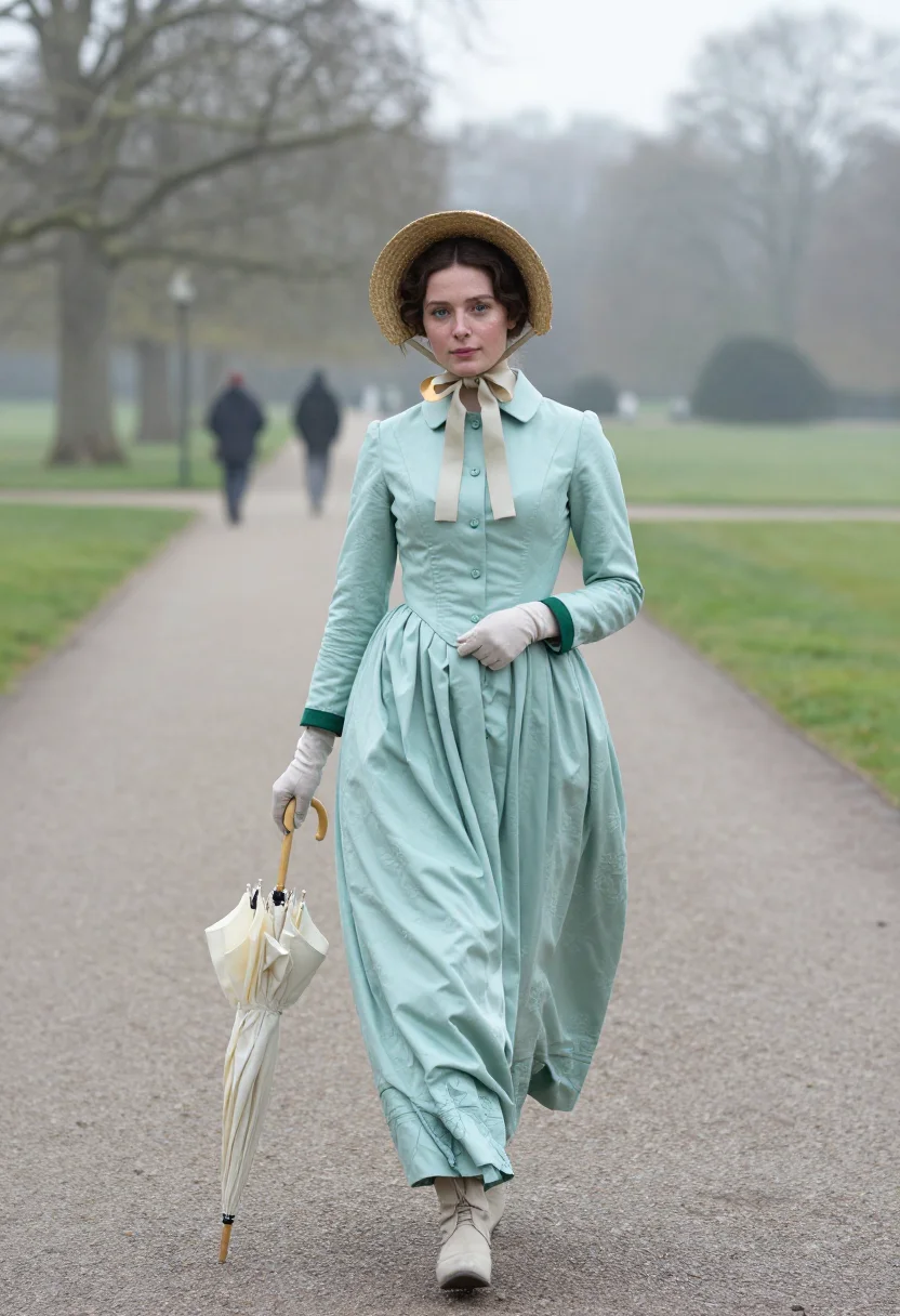 AI regency mayfair sample — portrait of a woman, three-quarter-length portrait of a West