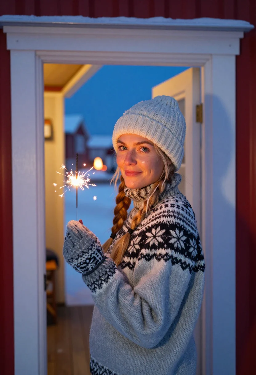 AI reykjavik bonfires sample — portrait of a woman, close head-and-shoulders portrait of an