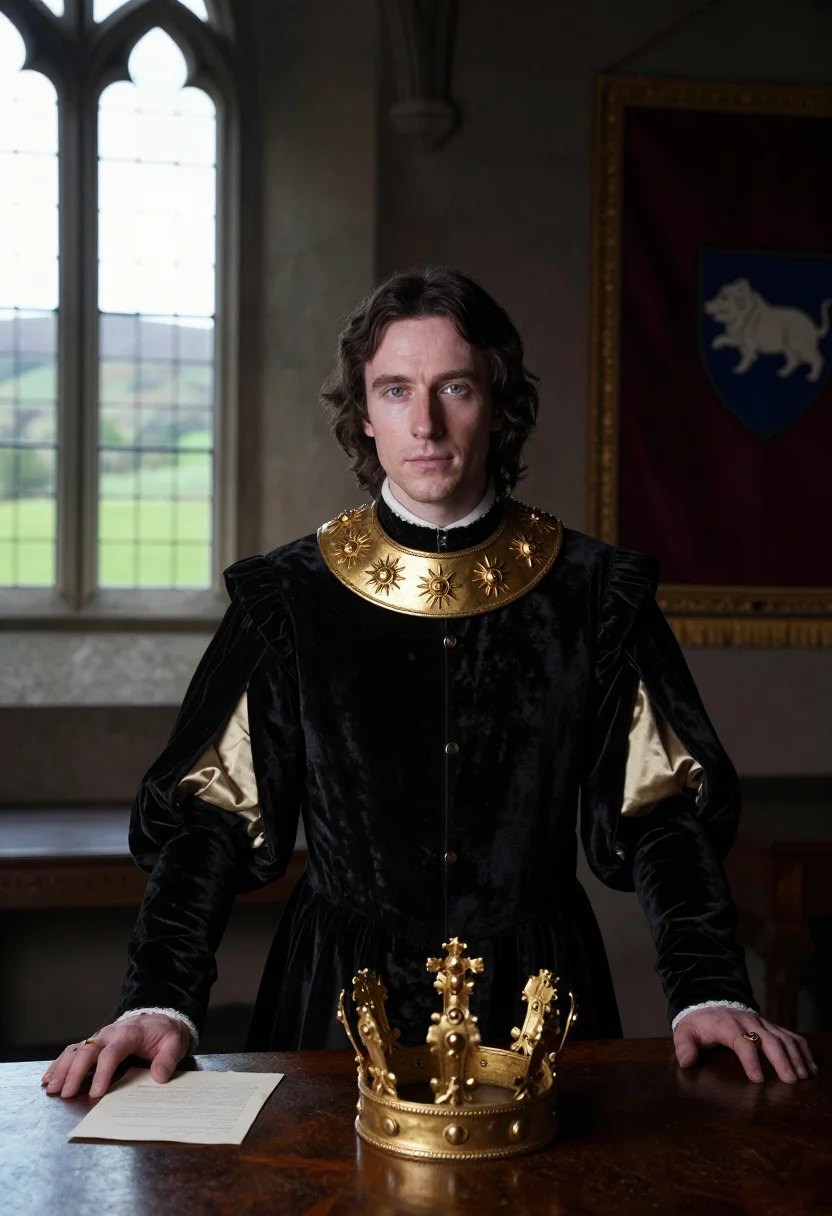 AI richard iii sample — portrait of a man, three-quarter-length portrait of a Wester