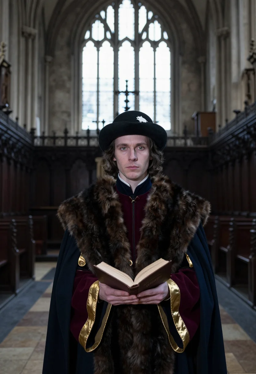 AI richard iii sample — portrait of a man, chest-up portrait of a Western-European m
