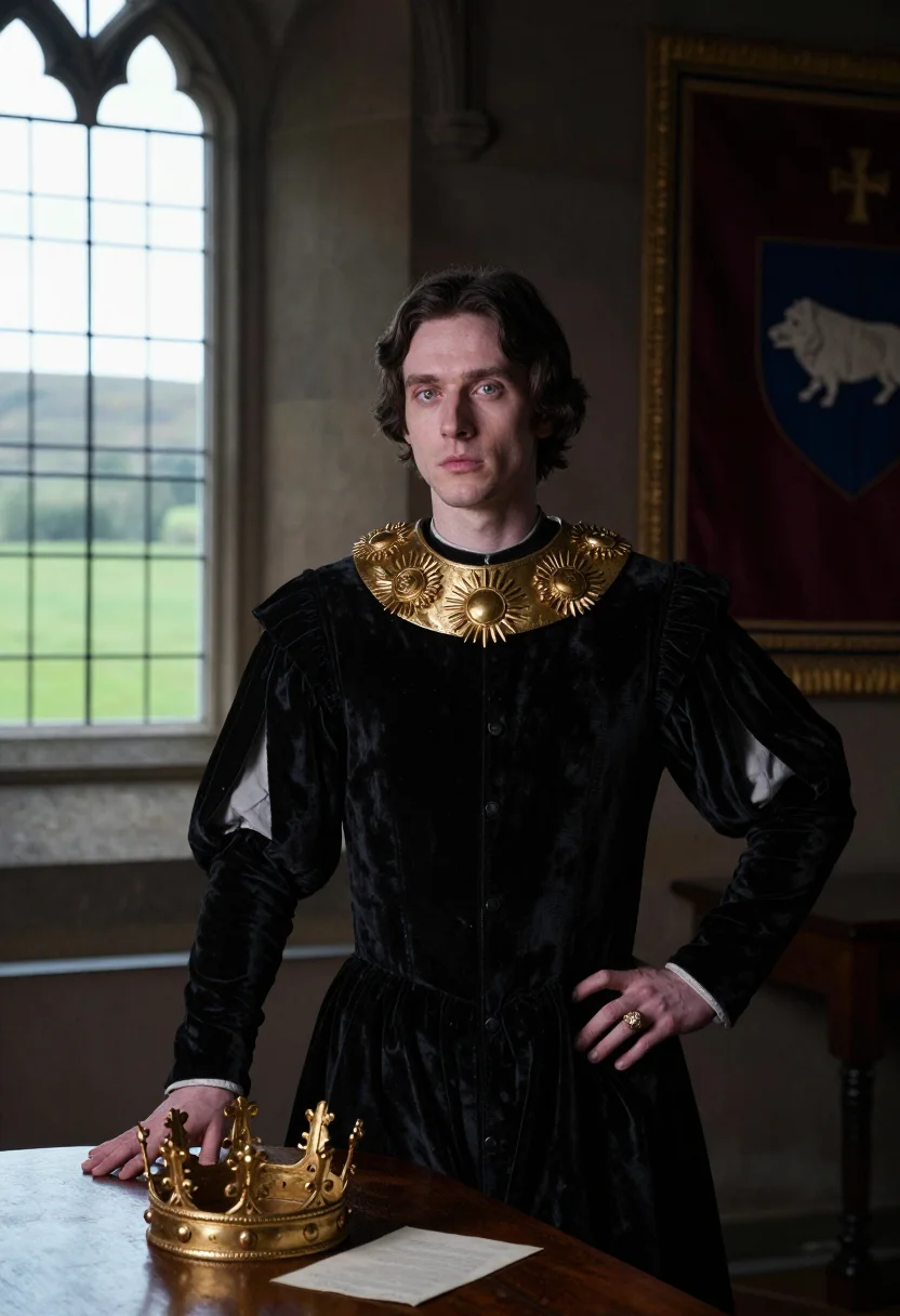 AI richard iii sample — portrait of a man, half-length portrait of a Western-Europea