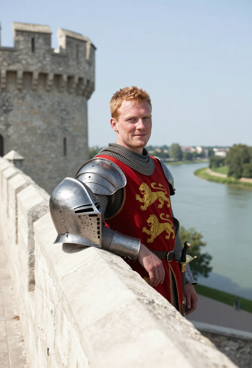 AI richard lionheart sample — portrait of a man, half-length portrait of a Western-Europea